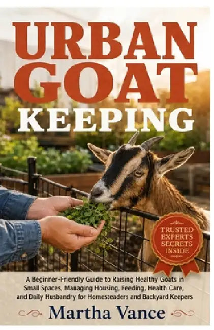 Urban Goat Keeping: A Beginner-Friendly Guide to Raising Healthy Goats in Small Spaces, Managing Housing, Feeding, Health Care, And Daily Husbandry fo by Martha Vance