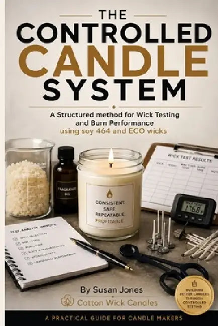 The Controlled Candle System: A Structured Method for Wick Testing and Burn Performance Using Soy 464 and Eco Wicks by Susan Jones