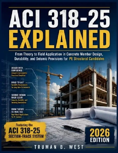 ACI 318-25 Explained: From Theory to Field Application in Concrete Member Design, Durability, and Seismic Provisions for PE Structural Candidates by Truman B. West