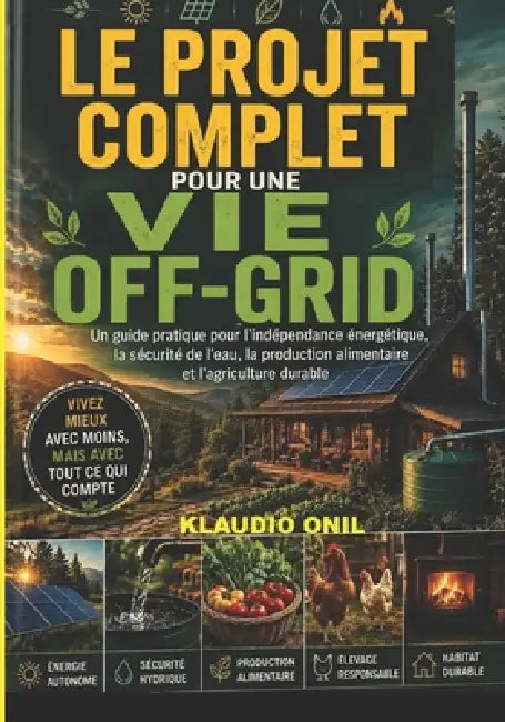 Le Projet Complet Pour Une Vie Off-Grid: Un guide pratique sur l'autonomie énergétique, la sécurité de l'approvisionnement en eau, la production alime by Klaudio Onil