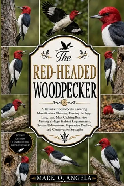 Red-Headed Woodpecker: A Detailed Encyclopedia Covering Identification, Plumage, Feeding Ecology, Insect and Mast Caching Behavior, Nesting Biology, H by Mark O. Angela