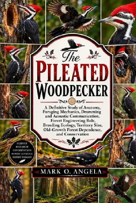 Pileated Woodpecker: A Definitive Study of Anatomy, Foraging Mechanics, Drumming and Acoustic Communication, Forest Engineering Role, Breeding Ecology by Mark O. Angela