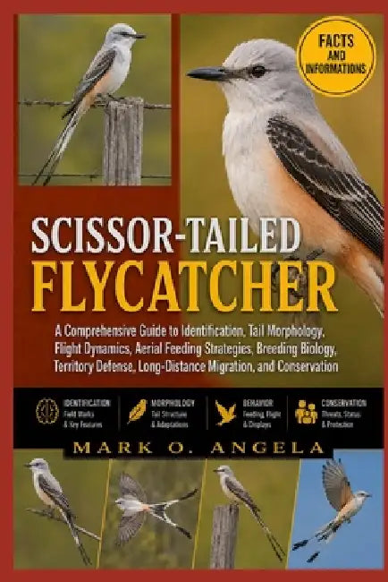Scissor-Tailed Flycatcher: A Comprehensive Guide to Identification, Tail Morphology, Flight Dynamics, Aerial Feeding Strategies, Breeding Biology, Ter by Mark O. Angela
