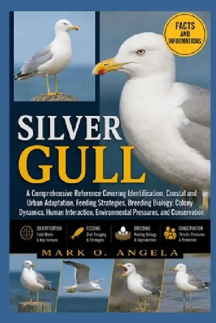 Silver Gull: A Comprehensive Reference Covering Identification, Coastal and Urban Adaptation, Feeding Strategies, Breeding Biology, Colony Dynamics, H by Mark O. Angela