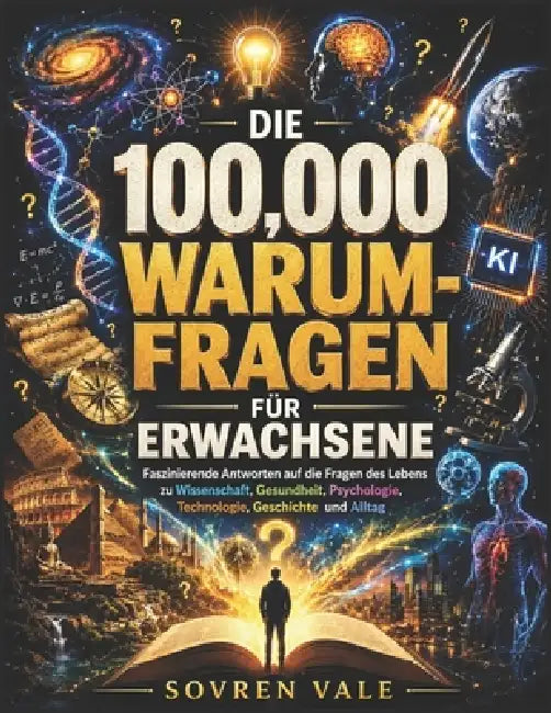 Die 100.000 Warum-Fragen für Erwachsene: Faszinierende Antworten auf die Fragen des Lebens zu Wissenschaft, Gesundheit, Psychologie, Technologie, Gesc by Sovren Vale