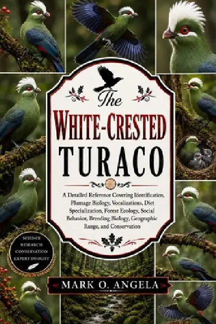 White-Crested Turaco: A Detailed Reference Covering Identification, Plumage Biology, Vocalizations, Diet Specialization, Forest Ecology, Social Behavi by Mark O. Angela