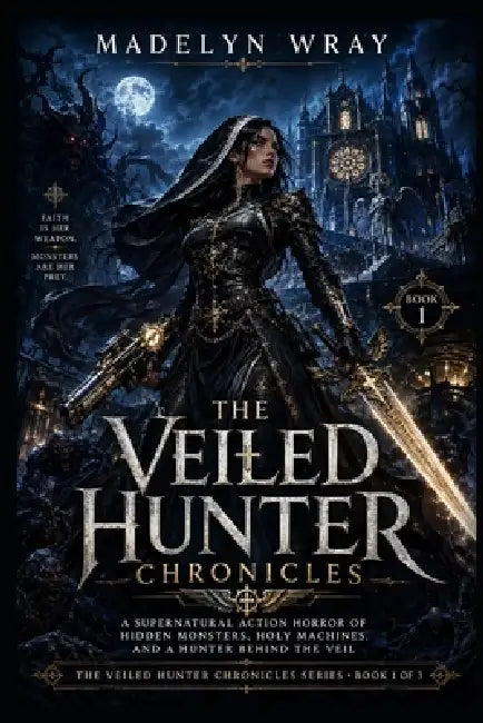 Book 1: The Veil of Saint Nocturne: A Supernatural Action Horror of a False Nun, Underworld Monsters, and Holy Machines by Madelyn Wray