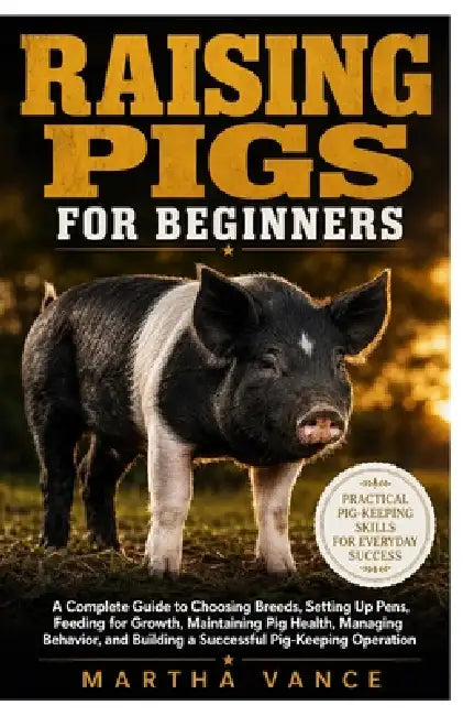 Raising Pigs for Beginners: A Complete Guide to Choosing Breeds, Setting Up Pens, Feeding For Growth, Maintaining Pig Health, Managing Behavior, and B by Martha Vance
