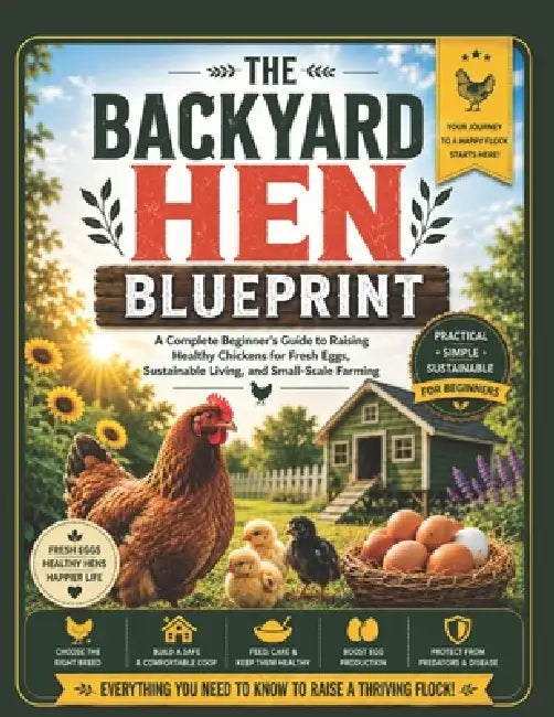 The Backyard Hen Blueprint: A Complete Beginner's Guide to Raising Healthy Chickens for Fresh Eggs, Sustainable Living, and Small-Scale Farming by Godwin Dewey