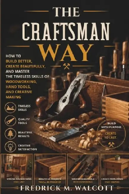 The Craftsman Way: How to Build Better, Create Beautifully, and Master the Timeless Skills of Woodworking, Hand Tools, and Creative Making by Fredrick M. Walcott