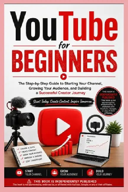 YouTube for Beginners: The Step-by-Step Guide to Starting Your Channel, Growing Your Audience, and Building a Successful Creator Journey by Sydney Greyfield