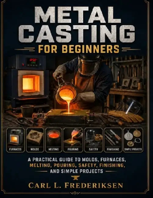 Metal Casting for Beginners: A Practical Guide to Molds, Furnaces, Melting, Pouring, Safety, Finishing, and Simple Projects by Carl L. Frederiksen