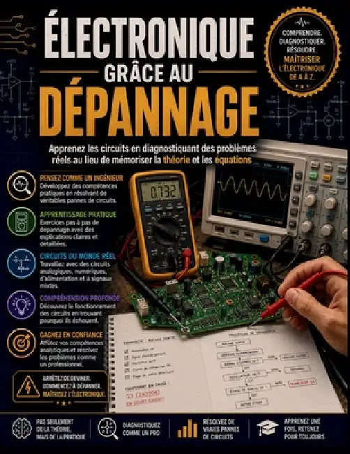 Électronique Grâce au dépannage: Apprenez les circuits en diagnostiquant des problèmes réels au lieu de mémoriser la théorie et les équations by Glan Tafy