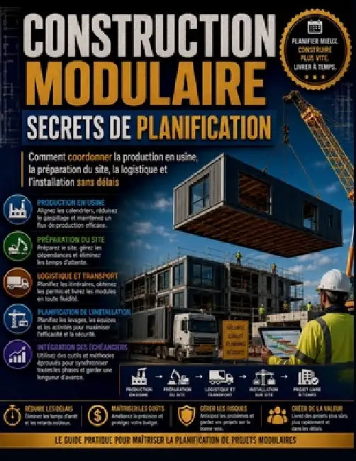 Construction modulaire Secrets de planification: Comment coordonner la production en usine, la préparation du site, la logistique et l'installation sa by Vertex Gable, Quam Pascal