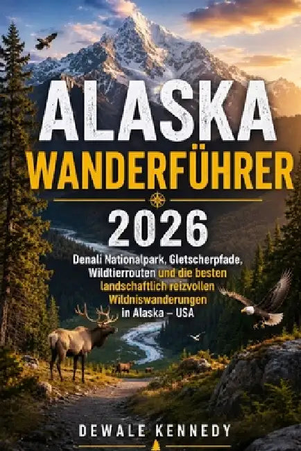 Alaska Wanderführer 2026: Denali Nationalpark, Gletscherpfade, Wildtierrouten und die besten landschaftlich reizvollen Wildniswanderungen in Alaska - by Dewale Kennedy