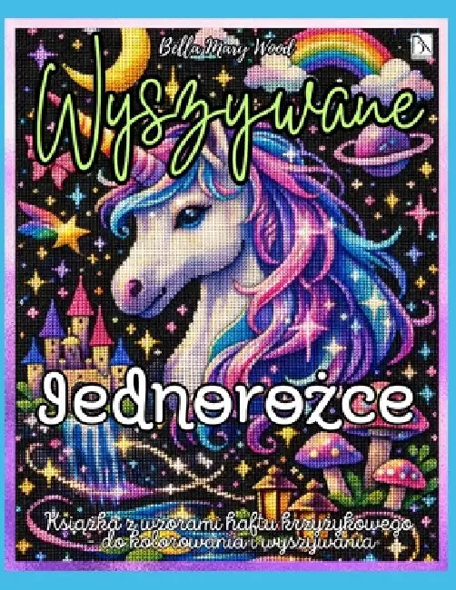 Wyszywane Jednorożce: Ponad 50 wzorów haftu krzyżykowego do kolorowania i wyszywania - jednorożce, mini-motywy i strony na wlasną by Bella Mary Wood