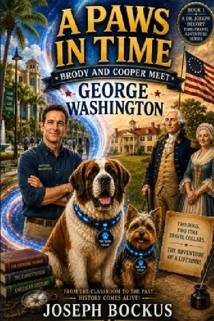 A Paws in Time: Brody and Cooper Meet George Washington by Joseph Bockus