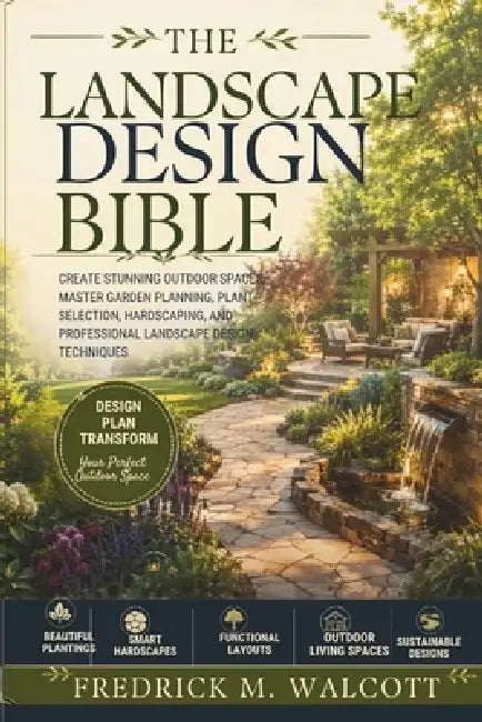 The Landscape Design Bible: Create Stunning Outdoor Spaces, Master Garden Planning, Plant Selection, Hardscaping, and Professional Landscape Design Te by Fredrick M. Walcott