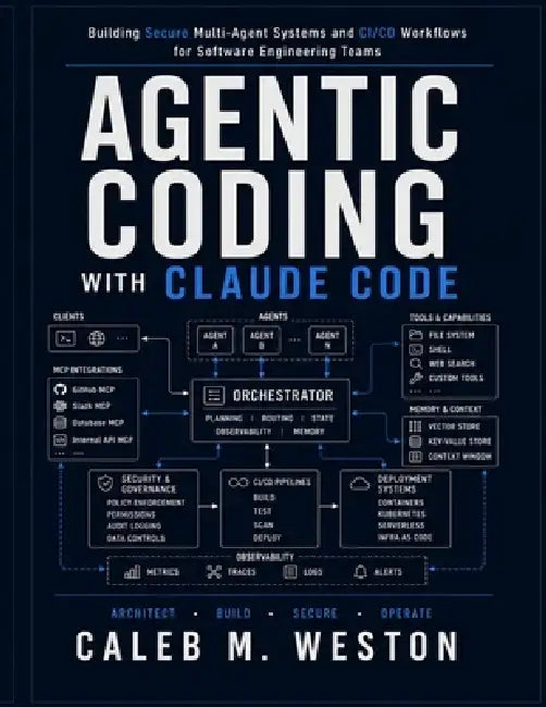 Agentic Coding with Claude Code: Building Secure Multi-Agent Systems and CI/CD Workflows for Software Engineering Teams by Caleb M. Weston