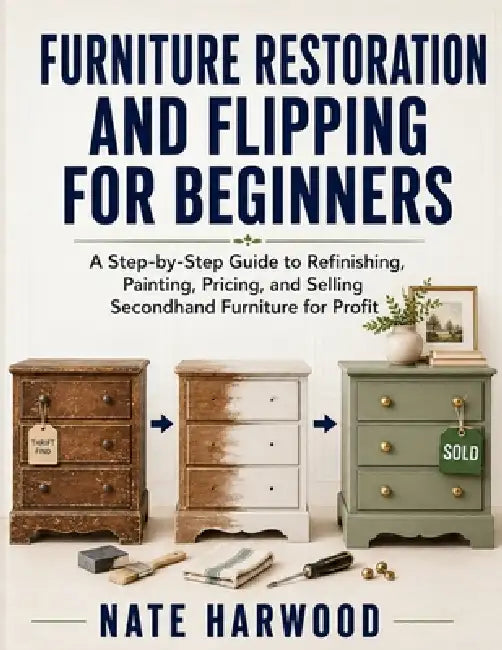 Furniture Restoration and Flipping for Beginners: A Step-by-Step Guide to Refinishing, Painting, Pricing, and Selling Secondhand Furniture for Profit by Nate Harwood