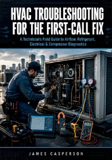 HVAC Troubleshooting for the First-Call Fix: A Technician's Field Guide to Airflow, Refrigerant, Electrical & Compressor Diagnostics by James Casperson