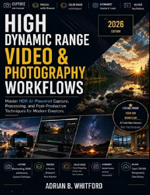 High Dynamic Range Video & Photography Workflows 2026 Edition: Master HDR AI-Powered Capture, Processing, and Post-Production Techniques for Modern Cr by Adrian B. Whitford