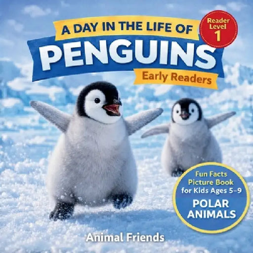 Penguins: Fun Facts Nonfiction Picture Book for Early Readers, Classrooms, and Homeschool Kids Ages 5-9 by Animal Friends