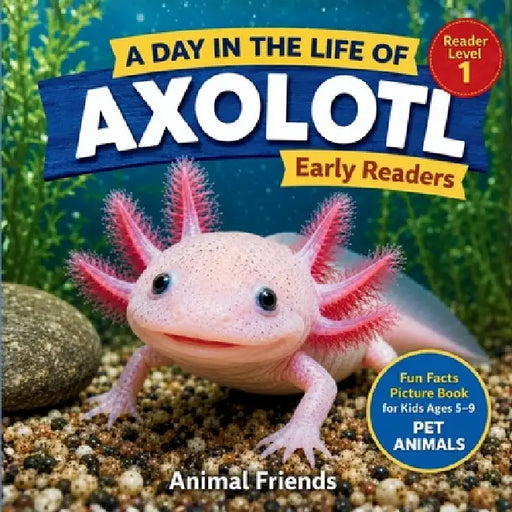 Axolotl: Fun Facts Nonfiction Picture Book for Early Readers, Classrooms, and Homeschool Kids Ages 5-13 by Animal Friends