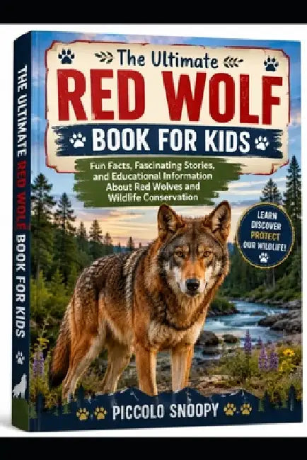 The Ultimate Red Wolf Book for Kids: Fun Facts, Fascinating Stories, and Educational Information About Red Wolves and Wildlife Conservation by Piccolo Snoopy