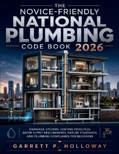 The Novice-Friendly National Plumbing Code Book 2026: Drainage Systems, Venting Principles, Water Supply Requirements, Fixture Standards, and Plumbing by Garrett P Holloway
