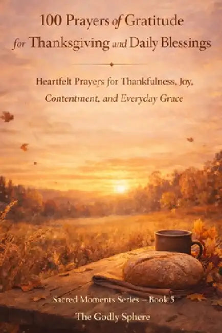 100 Prayers of Gratitude for Thanksgiving and Daily Blessings: Heartfelt Prayers for Thankfulness, Joy, Contentment, and Everyday Grace by The Godly Sphere