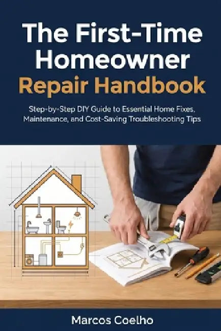 First-Time Homeowner Repair Handbook: Step-by-Step DIY Guide to Essential Home Fixes, Maintenance, and Cost-Saving Troubleshooting Tips by Marcos Coelho