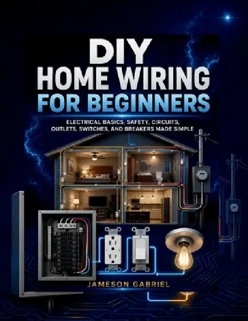 DIY Home Wiring for Beginners: Electrical Basics, Safety, Circuits, Outlets, Switches, and Breakers Made Simple by Jameson Gabriel