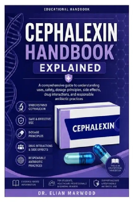 Cephalexin Handbook Explained: A comprehensive guide to understanding uses, safety, dosage principles, side effects, drug interactions, and responsibl by Elian Marwood
