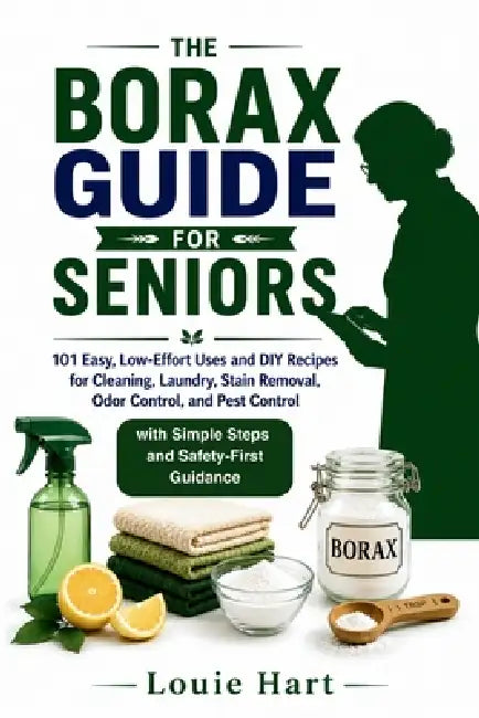 The Borax Guide for Seniors: 101 Easy, Low-Effort Uses and DIY Recipes for Cleaning, Laundry, Stain Removal, Odor Control, and Pest Control - with Sim by Louie Hart