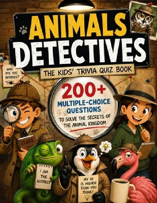 Animals Detectives - The Kids' Trivia Quiz Book: 200+ Multiple-Choice Questions to Solve the Secrets of the Animal Kingdom - For Ages 8-12 by Laurentiu Ioan Voica