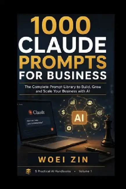 1000 Claude Prompts for Business: 1000 Ready-to-Use Claude AI Prompts to Plan Smarter, Market Better, Increase Productivity, and Grow Your Business Fa by Woei Zin