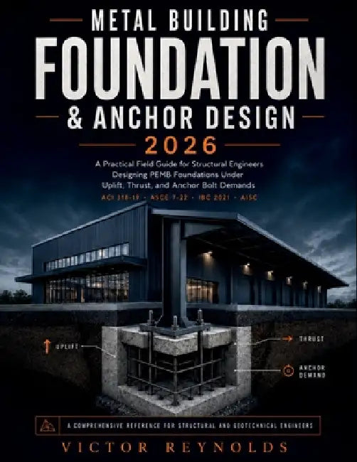 Metal Building Foundation and Anchor Design 2026: A Practical Field Guide for Structural Engineers Designing PEMB Foundations Under Uplift, Thrust, an by Victor Reynolds