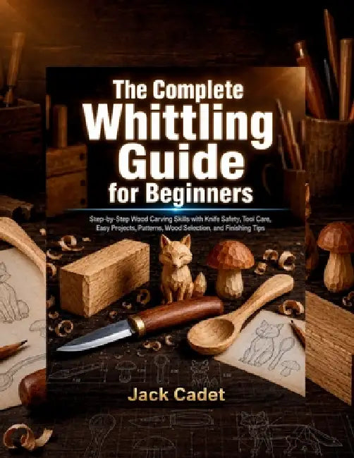 The Complete Whittling Guide for Beginners: Step-by-Step Wood Carving Skills with Knife Safety, Tool Care, Easy Projects, Patterns, Wood Selection, an by Jack Cadet