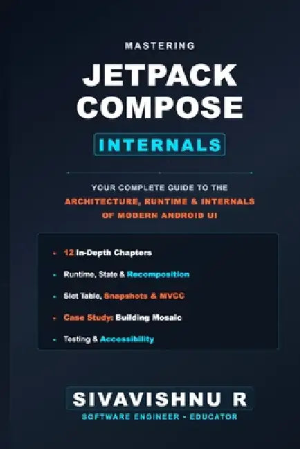 Mastering Jetpack Compose: Your Complete Guide to the Architecture, Runtime, and Internals of Modern Android UI by Sivavishnu R