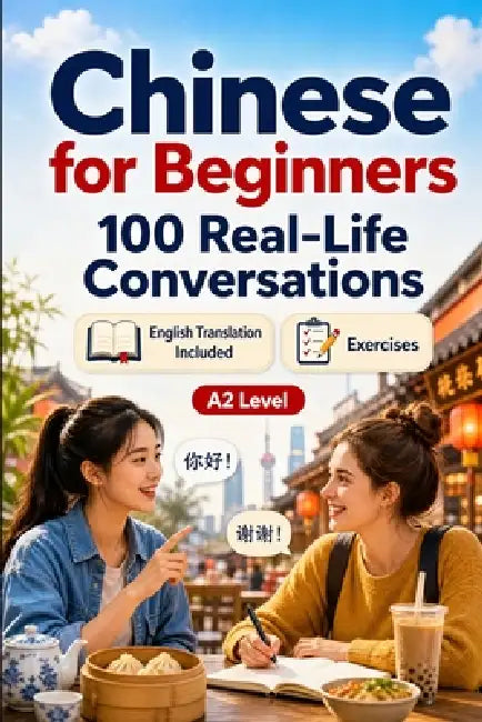 Chinese for Beginners A2: 100 Real-Life Conversations: Past, Future and Real Situations, Travel, Food, Work, English Translation, Vocabulary and Exerc by Conversations Lingo