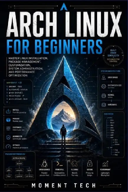 Arch Linux for Beginners: Master Linux Installation, Package Management, Customization, System Administration, and Performance Optimization by Moment Tech