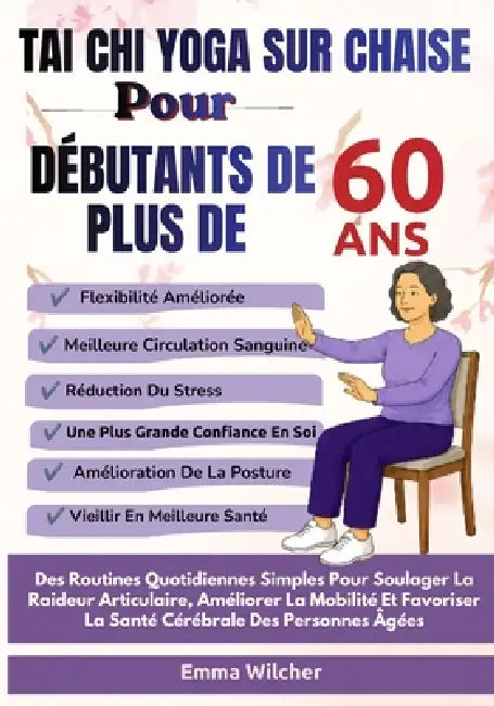 Tai CHI Yoga Sur Chaise Pour Débutants de Plus de 60 ANS: Des Routines Quotidiennes Simples Pour Soulager La Raideur Articulaire, Améliorer La Mobilit by Emma Wilcher
