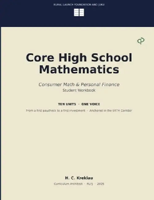 Core High School Mathematics: Consumer Math & Personal Finance by H. C. Kreklau