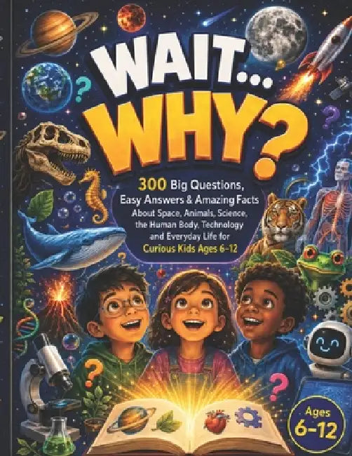 Wait Why?: 300 Big Questions, Easy Answers & Amazing Facts About Space, Animals, Science, the Human Body, Technology and Everyday Life for Curious Kid by Deep