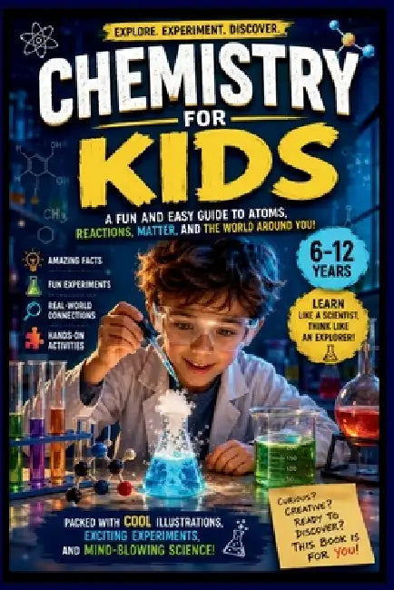 Chemistry Book For Kids: A Fun and Easy Guide to Atoms, Reactions, Matter and the World Around You! by Kidwise Publishing