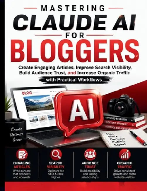Mastering Claude AI for Bloggers: Create Engaging Articles, Improve Search Visibility, Build Audience Trust, and Increase Organic Traffic with Practic by Larry H. Ballen