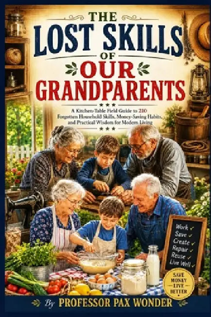 The Lost Skills Of Our Grandparents: A Kitchen-Table Field Guide to 210 Forgotten Household Skills, Money-Saving Habits, and Practical Wisdom for Mode by Pax Wonder