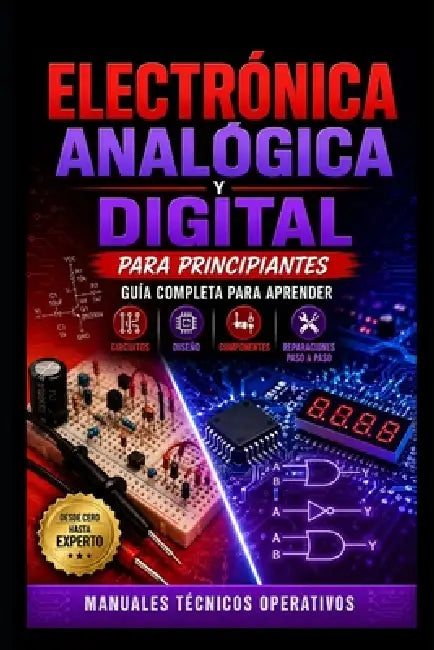 Electrónica Analógica y Digital para Principiantes: Guía Completa para Aprender Circuitos, Diseño, Componentes y Reparaciones Paso a Paso by Editorial Sinergia Técnica