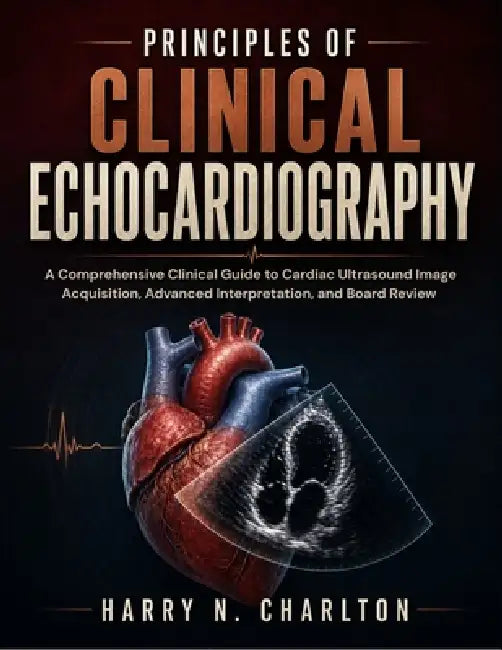 Principles of Clinical Echocardiography: A Comprehensive Clinical Guide to Cardiac Ultrasound Image Acquisition, Advanced Interpretation, and Board Re by Harry N. Charlton